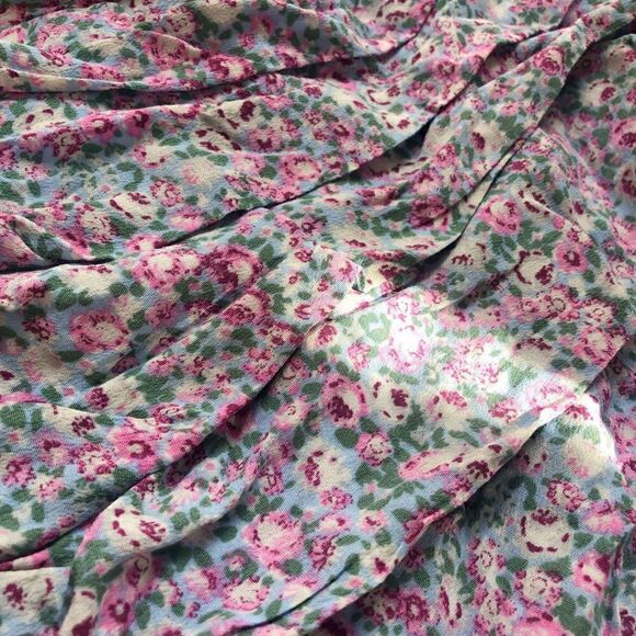 NWT ASTR The Label Blue Pink Striped Cold Shoulder Ruched Mini Dress Size M‎ - Picture 7 of 7